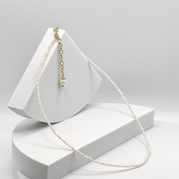 Dainty Freshwater Potato Pearl Necklace - Picture 9 of 10